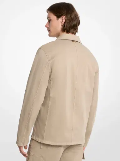 Michael Kors Collection Stretch Cotton Twill Chore Jacket | Thumbnail 2 Michael Kors Collection Stretch Cotton Twill Chore Jacket | Thumbnail 2