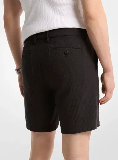 Michael Kors Collection Cotton Waffle Shorts | Thumbnail 2 Michael Kors Collection Cotton Waffle Shorts | Thumbnail 2