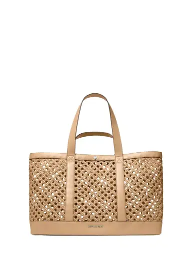 Michael Kors Collection Whitley Medium Hand-Woven Tote Bag | Thumbnail 1 Michael Kors Collection Whitley Medium Hand-Woven Tote Bag | Thumbnail 1