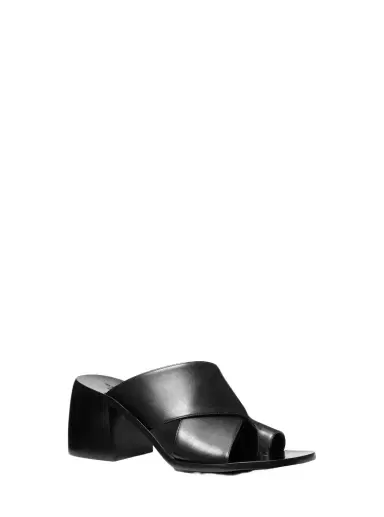 Michael Kors Collection Meghan Leather Mule | Thumbnail 1 Michael Kors Collection Meghan Leather Mule | Thumbnail 1