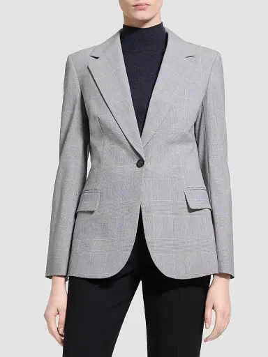 Theory Women's Lynnia Stretch Wool Blazer | Thumbnail 4 Theory Women's Lynnia Stretch Wool Blazer | Thumbnail 4