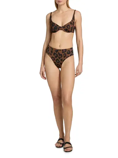 Beach Riot Women's Rozli Animal-Print Bikini Bottom - Caramel Leopard | Thumbnail 2 Beach Riot Women's Rozli Animal-Print Bikini Bottom - Caramel Leopard | Thumbnail 2