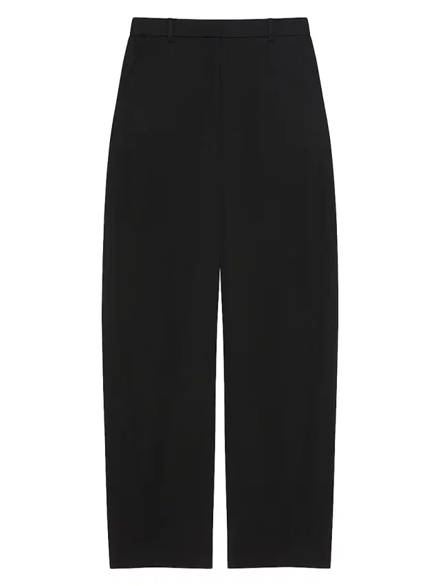 Women's Tailored Pants in Wool - Black Women's Tailored Pants in Wool - Black