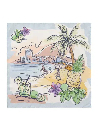 Eton Men's Painting Oxford Silk Pocket Square | Thumbnail 2 Eton Men's Painting Oxford Silk Pocket Square | Thumbnail 2