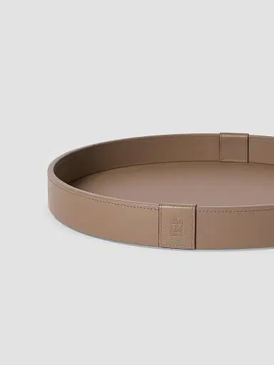 Brunello Cucinelli Wooden Tray with Leather Cover | Thumbnail 2 Brunello Cucinelli Wooden Tray with Leather Cover | Thumbnail 2