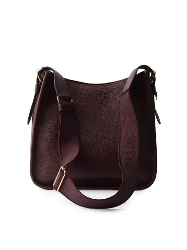 Prada Women's Leather Shoulder Bag - Dark Red | Thumbnail 4 Prada Women's Leather Shoulder Bag - Dark Red | Thumbnail 4
