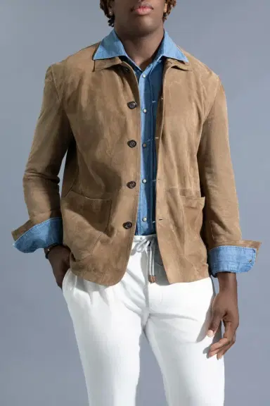ELEVENTY Classic Button Front Shirt - Brown | Thumbnail 2 ELEVENTY Classic Button Front Shirt - Brown | Thumbnail 2