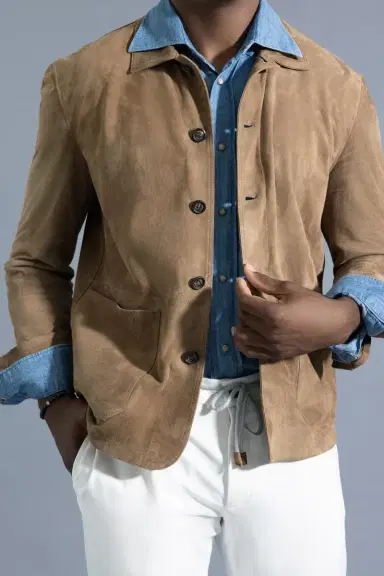 ELEVENTY Classic Button Front Shirt - Brown | Thumbnail 3 ELEVENTY Classic Button Front Shirt - Brown | Thumbnail 3