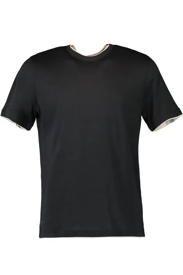 Crewneck Contrast Tee - Black Sand Crewneck Contrast Tee - Black Sand