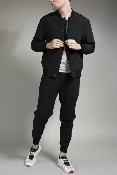 June79 Essential Pierre Button Blazer - Black | Thumbnail 2 June79 Essential Pierre Button Blazer - Black | Thumbnail 2