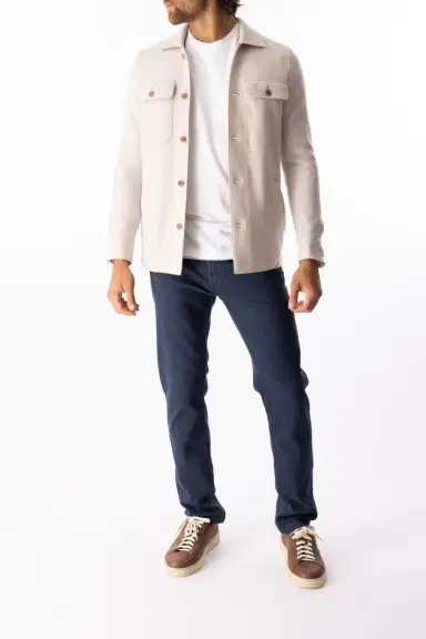 ELEVENTY Four Pocket Shirt Jacket - Sand | Thumbnail 2 ELEVENTY Four Pocket Shirt Jacket - Sand | Thumbnail 2
