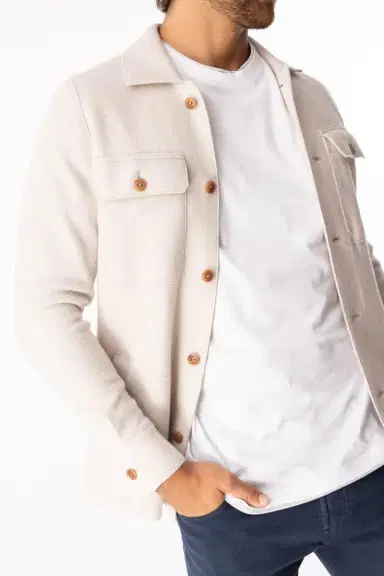 ELEVENTY Four Pocket Shirt Jacket - Sand | Thumbnail 3 ELEVENTY Four Pocket Shirt Jacket - Sand | Thumbnail 3