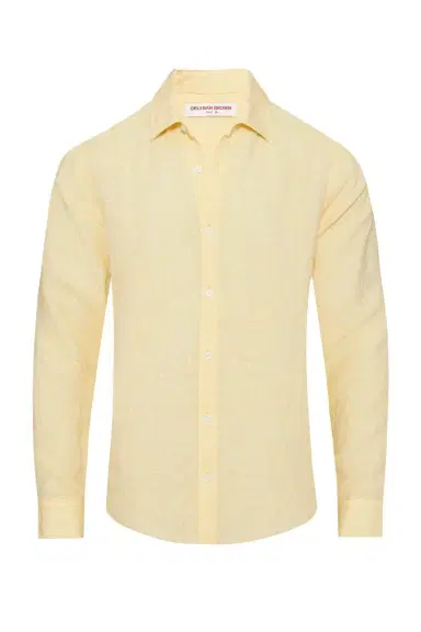 Orlebar Brown Giles Classic Collar Shirt - Toucan White | Thumbnail 1 Orlebar Brown Giles Classic Collar Shirt - Toucan White | Thumbnail 1