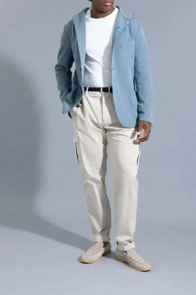 ELEVENTY Hooded Blazer - Denim | Thumbnail 2 ELEVENTY Hooded Blazer - Denim | Thumbnail 2