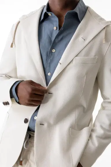 ELEVENTY Hooded Blazer - Sand | Thumbnail 3 ELEVENTY Hooded Blazer - Sand | Thumbnail 3
