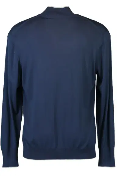 ELEVENTY Long Sleeve Half Zip Pullover - Royal Light Grey | Thumbnail 2 ELEVENTY Long Sleeve Half Zip Pullover - Royal Light Grey | Thumbnail 2