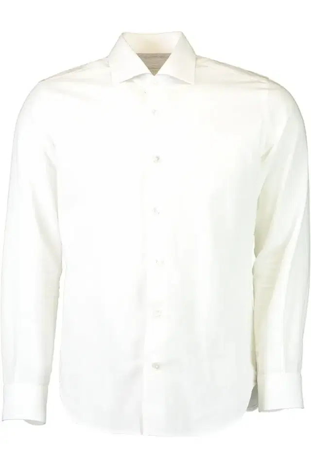 Long Sleeve Stretch Shirt - White Long Sleeve Stretch Shirt - White