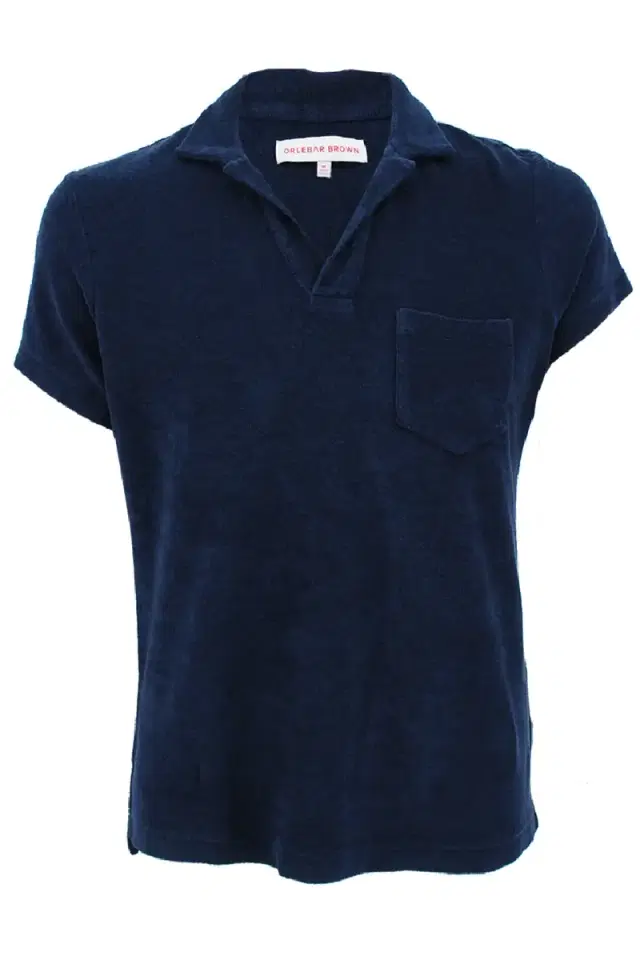 Navy Terry Toweling Polo Navy Terry Toweling Polo