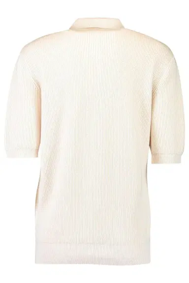 ELEVENTY Short Sleeve Half Zip Pullover - Sand | Thumbnail 2 ELEVENTY Short Sleeve Half Zip Pullover - Sand | Thumbnail 2