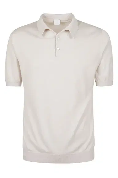ELEVENTY Short Sleeve Polo - Sand Gray White | Thumbnail 1 ELEVENTY Short Sleeve Polo - Sand Gray White | Thumbnail 1