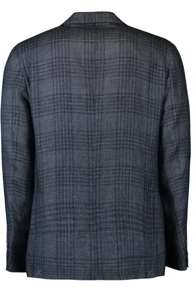 ELEVENTY Single Breasted Soft Jacket - Blue | Thumbnail 5 ELEVENTY Single Breasted Soft Jacket - Blue | Thumbnail 5