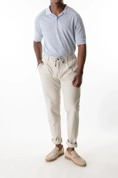 ELEVENTY Soft Jogger Pant - Sand | Thumbnail 2 ELEVENTY Soft Jogger Pant - Sand | Thumbnail 2