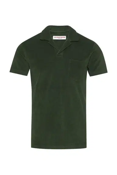 Orlebar Brown Terry Towelling Polo - Amazon Green | Thumbnail 1 Orlebar Brown Terry Towelling Polo - Amazon Green | Thumbnail 1