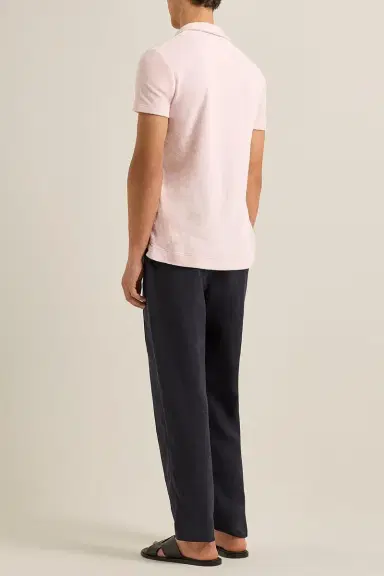 Orlebar Brown Terry Towelling Polo - Macaron Pink | Thumbnail 3 Orlebar Brown Terry Towelling Polo - Macaron Pink | Thumbnail 3