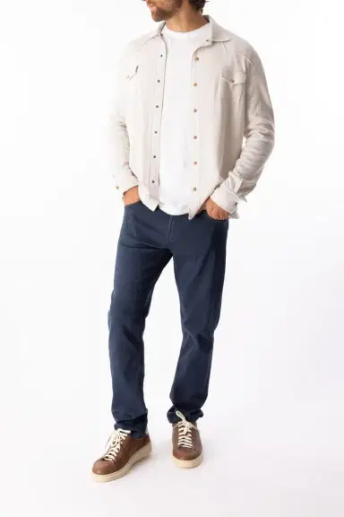 ELEVENTY Texas Shirt - Ivory | Thumbnail 2 ELEVENTY Texas Shirt - Ivory | Thumbnail 2