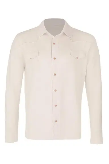 ELEVENTY Texas Shirt - Ivory | Thumbnail 1 ELEVENTY Texas Shirt - Ivory | Thumbnail 1