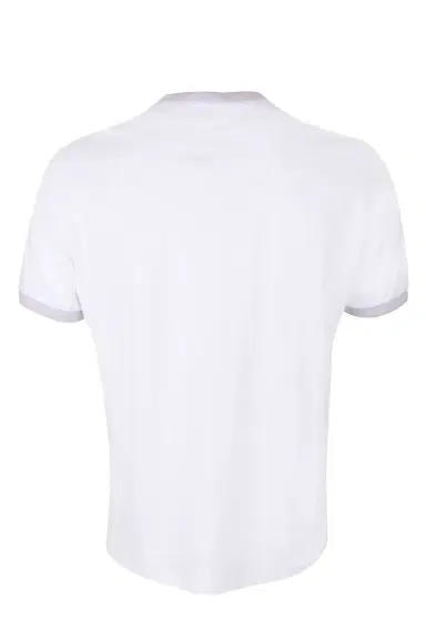 ELEVENTY Tipping Collar Tee - White Gray Sand | Thumbnail 5 ELEVENTY Tipping Collar Tee - White Gray Sand | Thumbnail 5