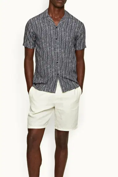 Orlebar Brown Travis Shirt - Midnight Navy | Thumbnail 2 Orlebar Brown Travis Shirt - Midnight Navy | Thumbnail 2