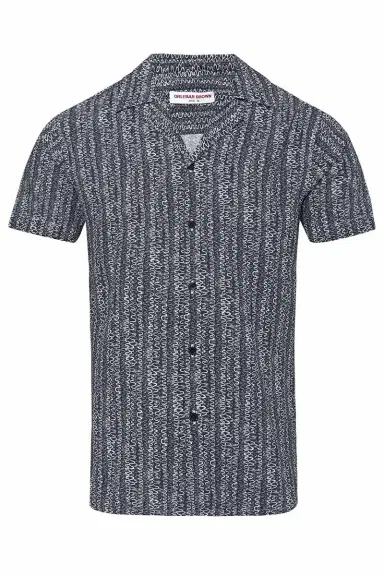 Orlebar Brown Travis Shirt - Midnight Navy | Thumbnail 1 Orlebar Brown Travis Shirt - Midnight Navy | Thumbnail 1