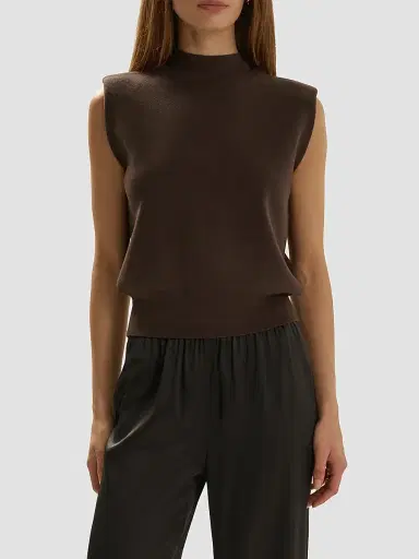 Favorite Daughter Women's The Whitney Sleeveless Top - Espresso | Thumbnail 2 Favorite Daughter Women's The Whitney Sleeveless Top - Espresso | Thumbnail 2