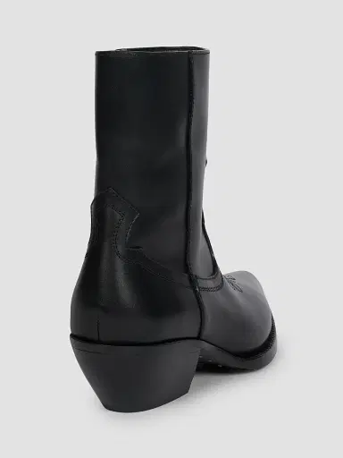 Amiri Women's 40MM Western-Style Leather Ankle Boots - Black | Thumbnail 2 Amiri Women's 40MM Western-Style Leather Ankle Boots - Black | Thumbnail 2