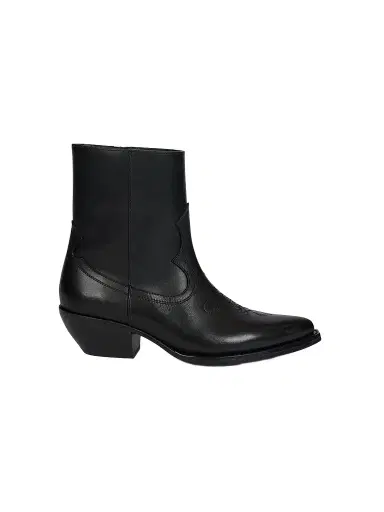 Amiri Women's 40MM Western-Style Leather Ankle Boots - Black | Thumbnail 1 Amiri Women's 40MM Western-Style Leather Ankle Boots - Black | Thumbnail 1