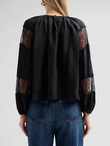 Ulla Johnson Women's Bess Silk Blouse | Thumbnail 3 Ulla Johnson Women's Bess Silk Blouse | Thumbnail 3