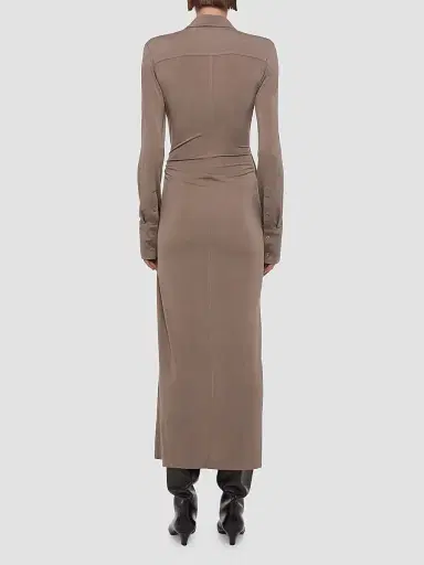 Helmut Lang Women's Twisted Maxi-Shirtdress - Fallen Rock | Thumbnail 3 Helmut Lang Women's Twisted Maxi-Shirtdress - Fallen Rock | Thumbnail 3