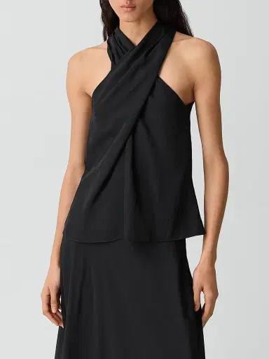 Theory Women's Twist Halter Top - Black | Thumbnail 4 Theory Women's Twist Halter Top - Black | Thumbnail 4