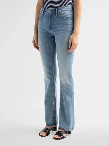 rag & bone Women's Stretch Featherweight Peyton Mid-Rise Flare Bootcut Jeans - Kenny | Thumbnail 4 rag & bone Women's Stretch Featherweight Peyton Mid-Rise Flare Bootcut Jeans - Kenny | Thumbnail 4
