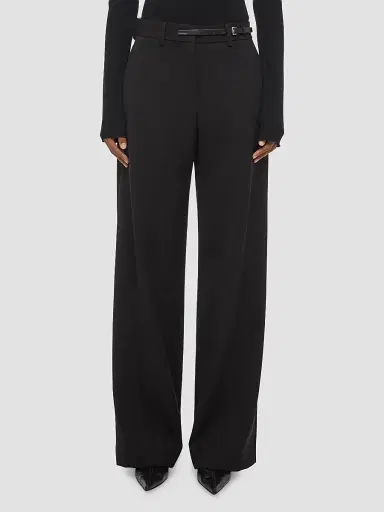Helmut Lang Women's Belted Wool Gabardine Trousers | Thumbnail 4 Helmut Lang Women's Belted Wool Gabardine Trousers | Thumbnail 4