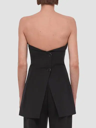 Helmut Lang Women's Sleeveless Blazer Top - Black | Thumbnail 3 Helmut Lang Women's Sleeveless Blazer Top - Black | Thumbnail 3