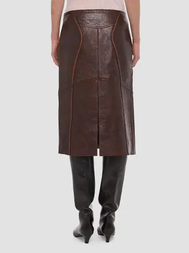 Helmut Lang Women's Leather Saddle Skirt - Saddle | Thumbnail 3 Helmut Lang Women's Leather Saddle Skirt - Saddle | Thumbnail 3