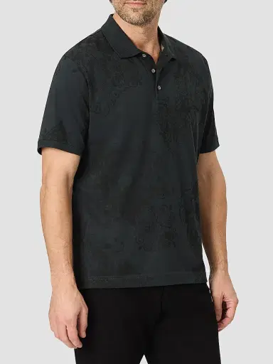 Robert Graham Men's Linford Cotton Knit Polo Shirt | Thumbnail 3 Robert Graham Men's Linford Cotton Knit Polo Shirt | Thumbnail 3