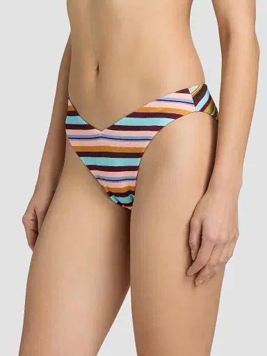 Beach Riot Women's Vanessa V-Shape Swim Bottoms - Paradise Stripe | Thumbnail 4 Beach Riot Women's Vanessa V-Shape Swim Bottoms - Paradise Stripe | Thumbnail 4
