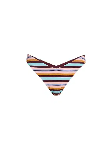 Beach Riot Women's Vanessa V-Shape Swim Bottoms - Paradise Stripe | Thumbnail 1 Beach Riot Women's Vanessa V-Shape Swim Bottoms - Paradise Stripe | Thumbnail 1