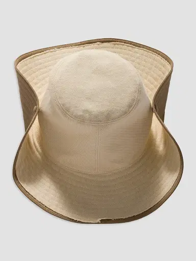 Miu Miu Women's Drill Cowboy Hat - Beige Khaki | Thumbnail 2 Miu Miu Women's Drill Cowboy Hat - Beige Khaki | Thumbnail 2