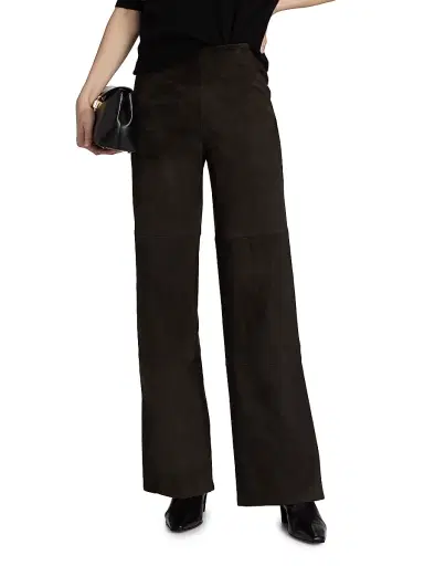 ARMA Women's Karina Suede High-Rise Wide-Leg Pants | Thumbnail 3 ARMA Women's Karina Suede High-Rise Wide-Leg Pants | Thumbnail 3