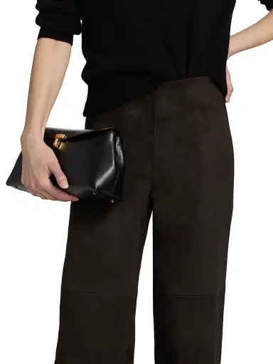 ARMA Women's Karina Suede High-Rise Wide-Leg Pants | Thumbnail 6 ARMA Women's Karina Suede High-Rise Wide-Leg Pants | Thumbnail 6