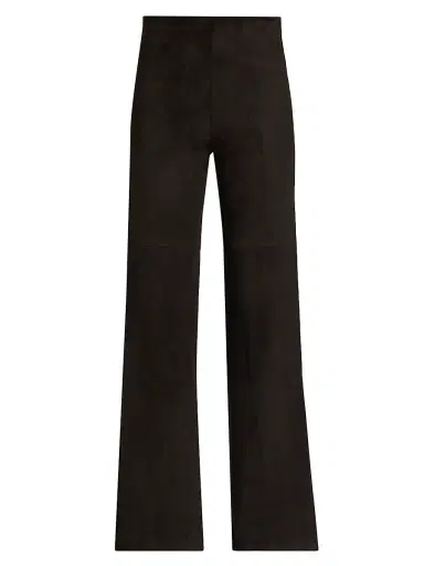 ARMA Women's Karina Suede High-Rise Wide-Leg Pants | Thumbnail 1 ARMA Women's Karina Suede High-Rise Wide-Leg Pants | Thumbnail 1